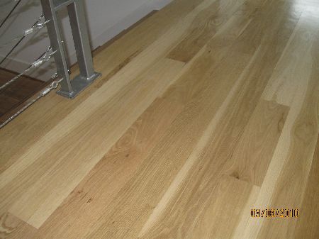White oak hardwood floor with a clear finish in Houston White oak hardwood floor with a clear natural finish in Houston